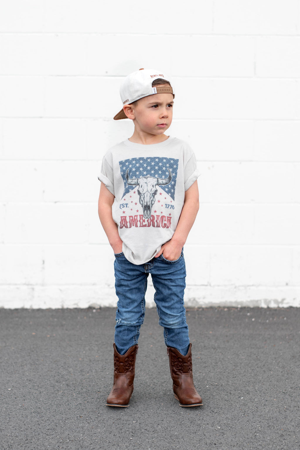Vintage Western America Kids Graphic