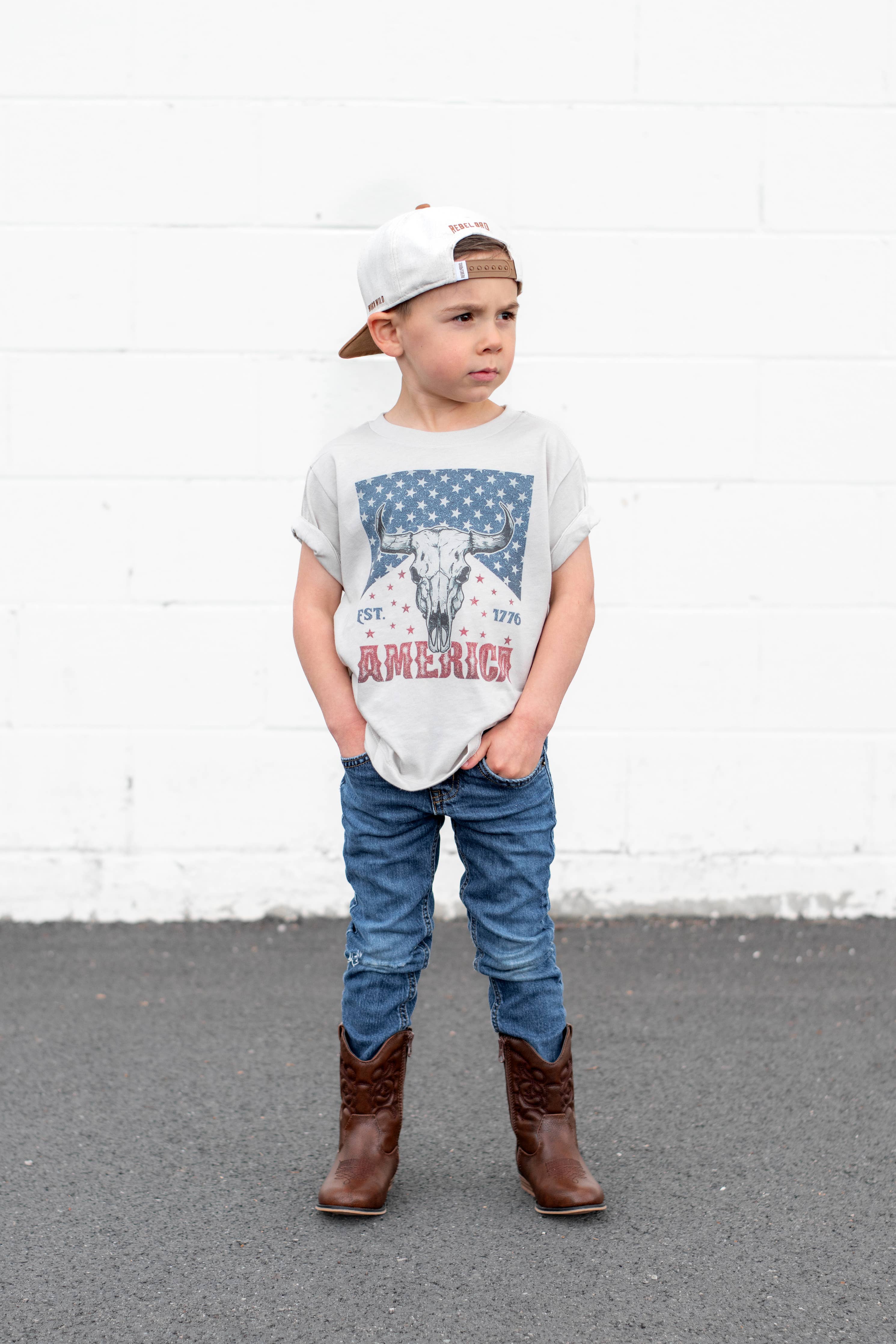 Vintage Western America Kids Graphic