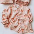 Pink Bow -Waffle Lounge Set
